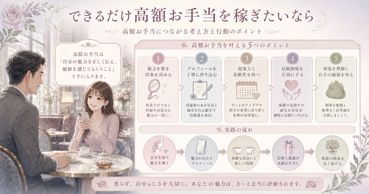 できるだけ高額お手当を稼ぎたいなら