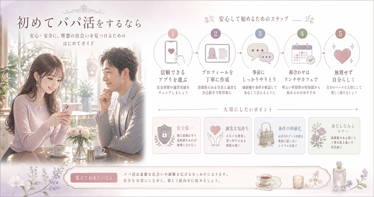 初めてパパ活をするなら