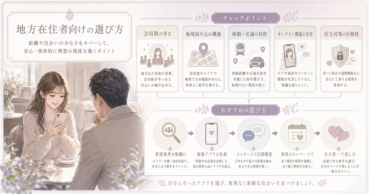 地方在住者向けの選び方
