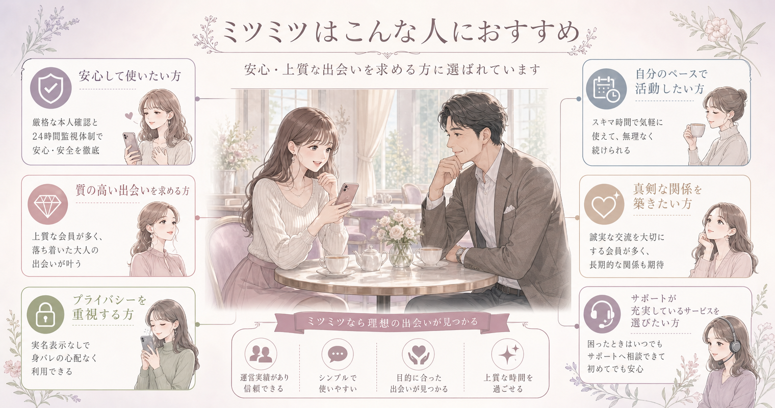 ミツミツはこんな人におすすめ