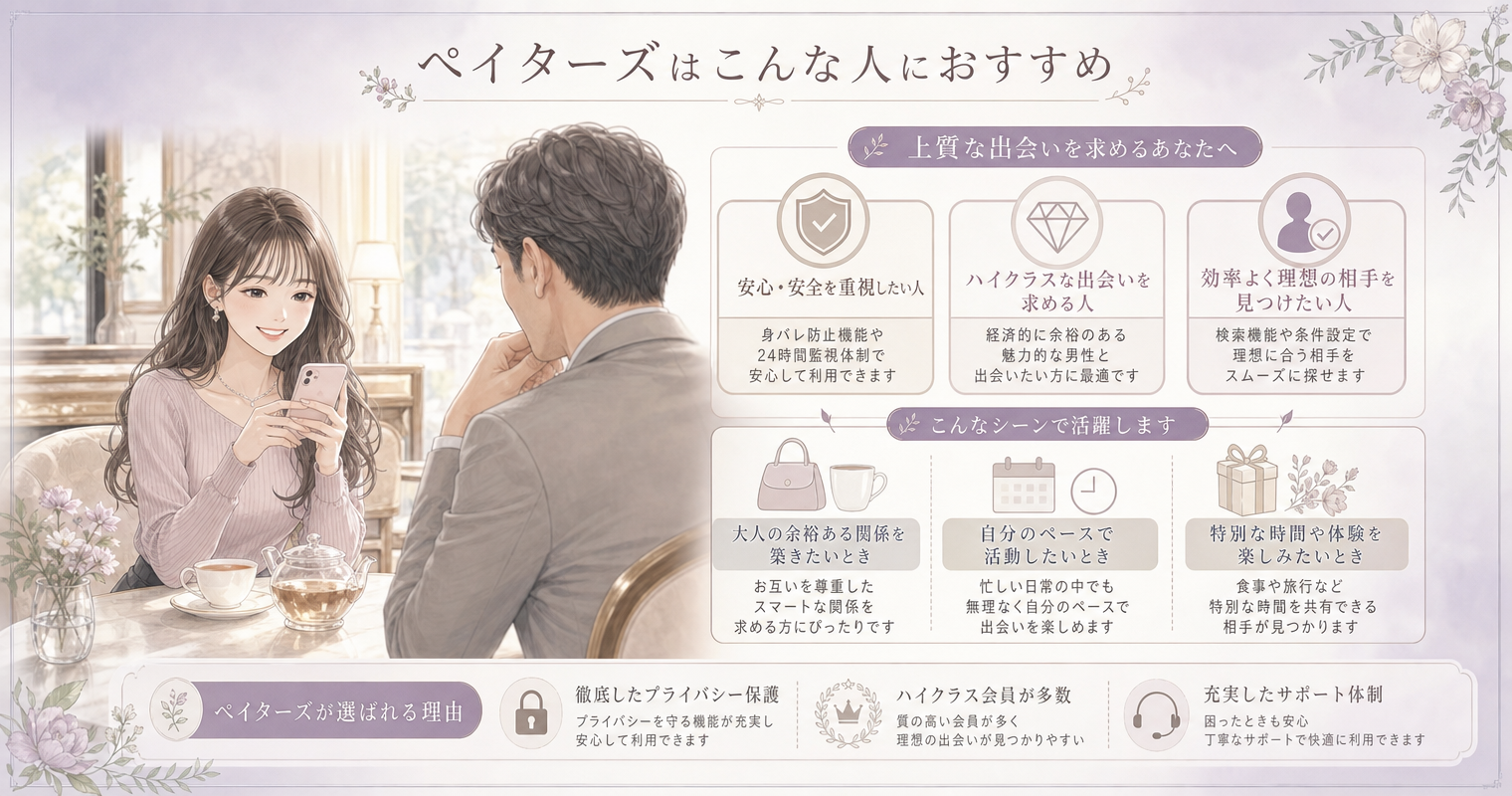 ペイターズはこんな人におすすめ
