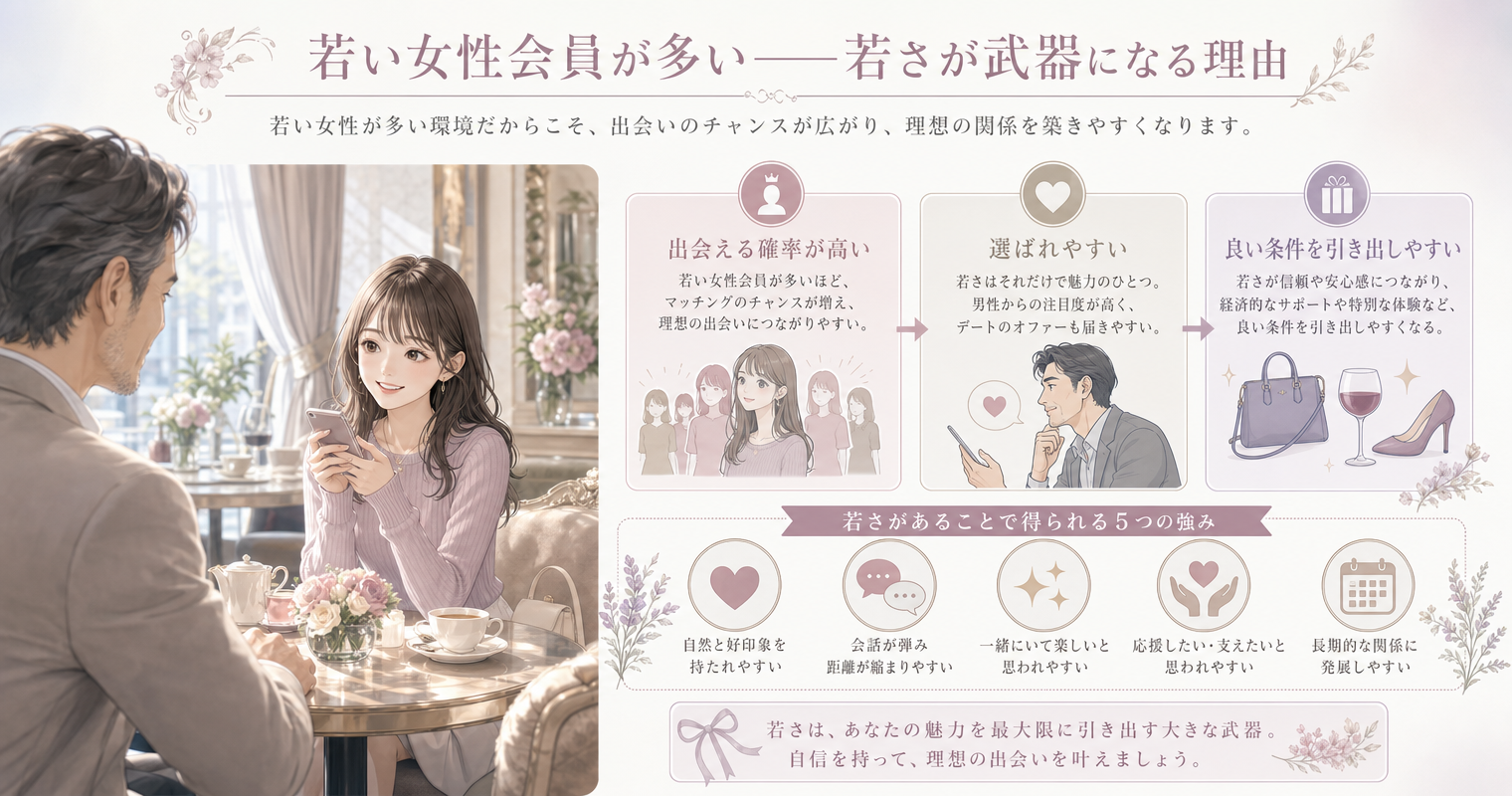 若い女性会員が多い——若さが武器になる理由