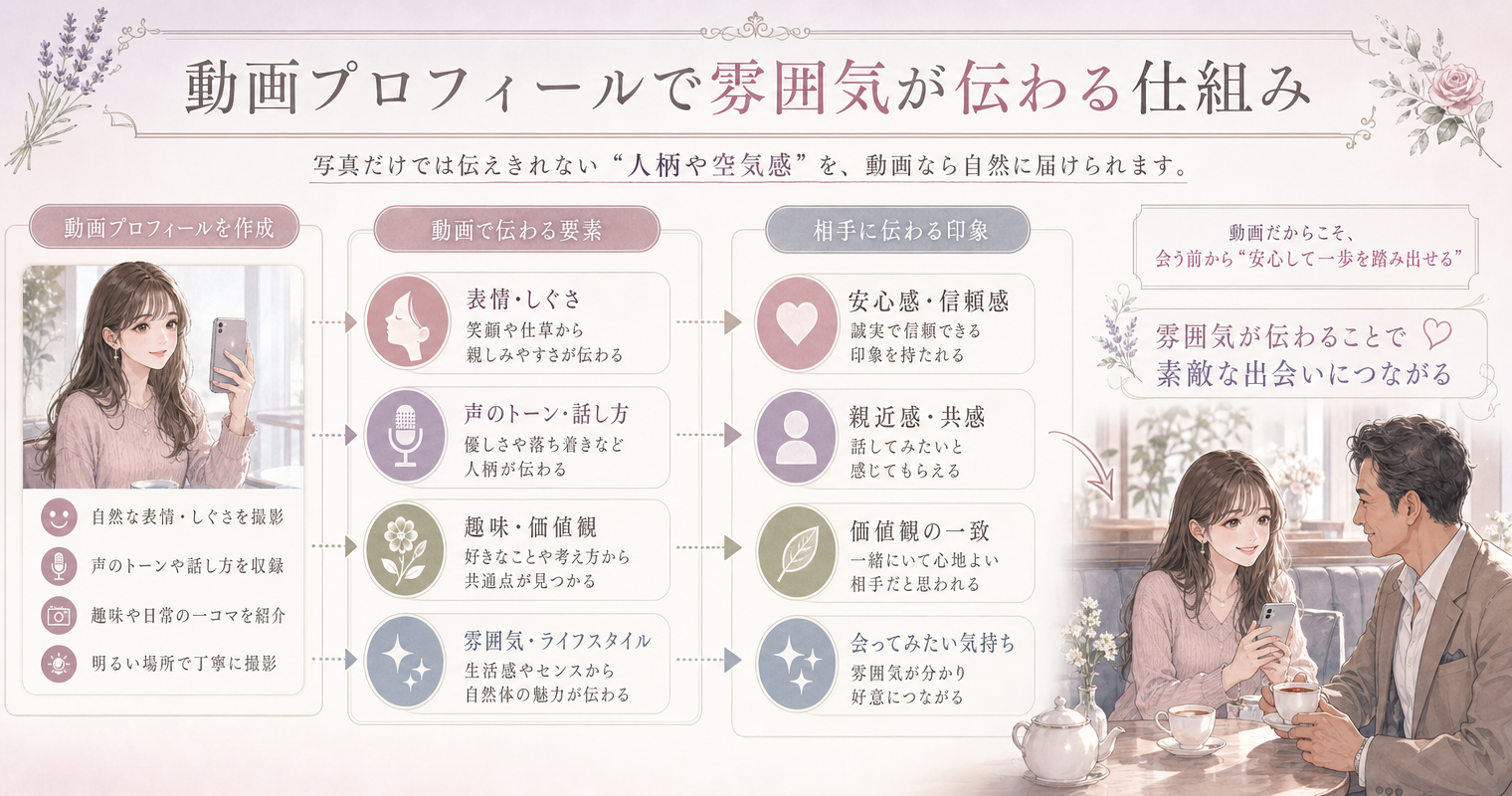 動画プロフィールで雰囲気が伝わる仕組み