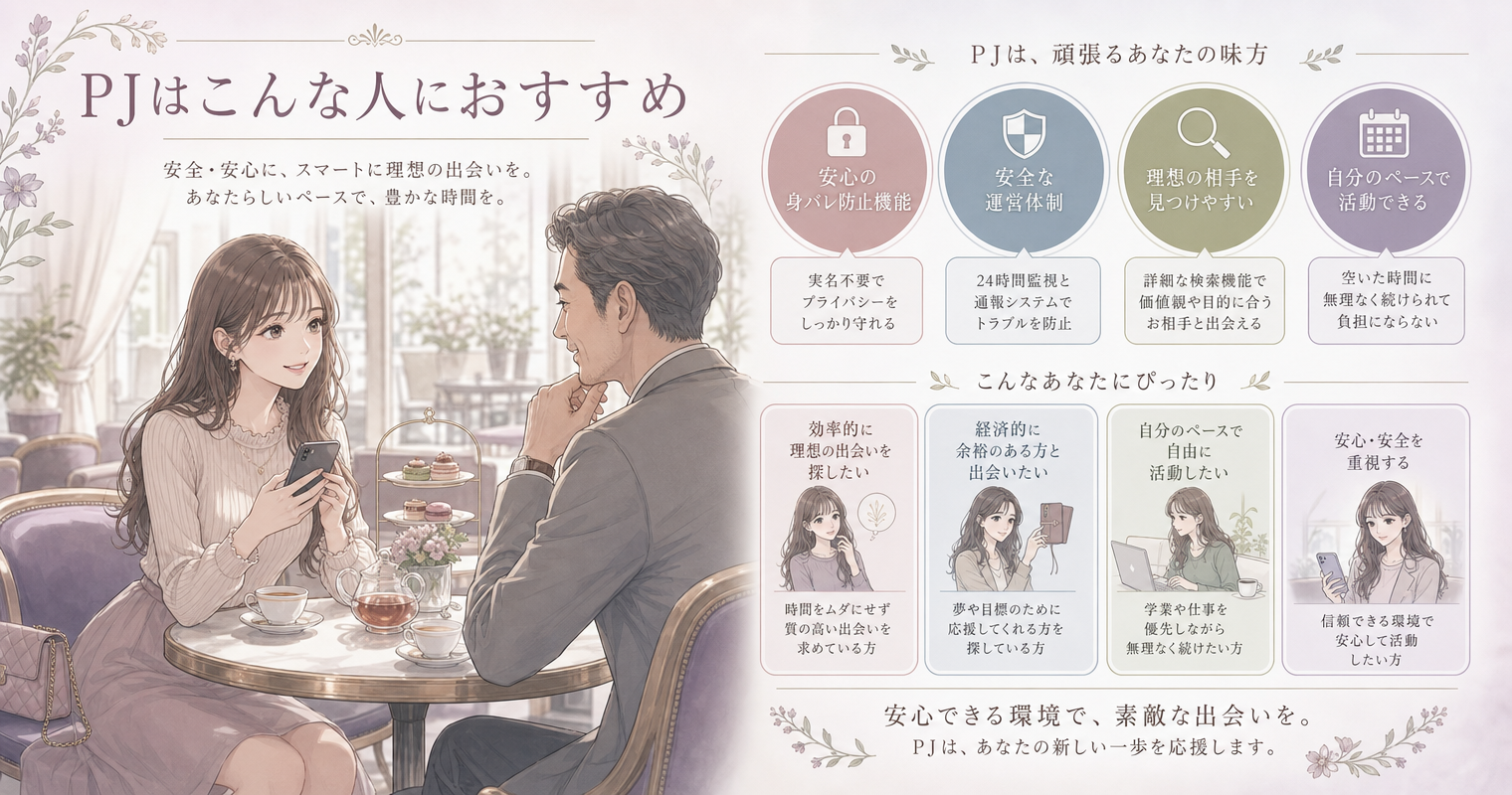 PJはこんな人におすすめ